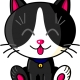 Kawaii Baby Cat (Noir et Blanc)