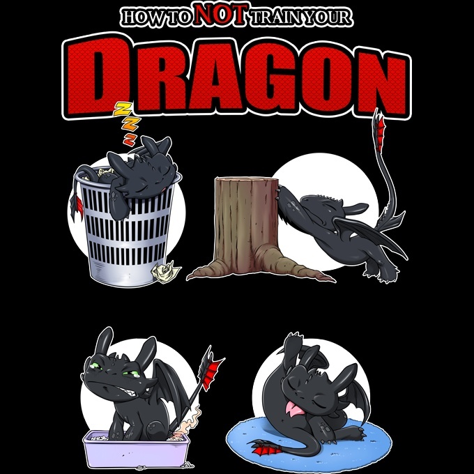 Casquette de qualité supérieure - imprimé en France Un Vrai Dragon Domestique.  Krokmou Okiwoki Casquette Enfant Noire Parodie Dragons 