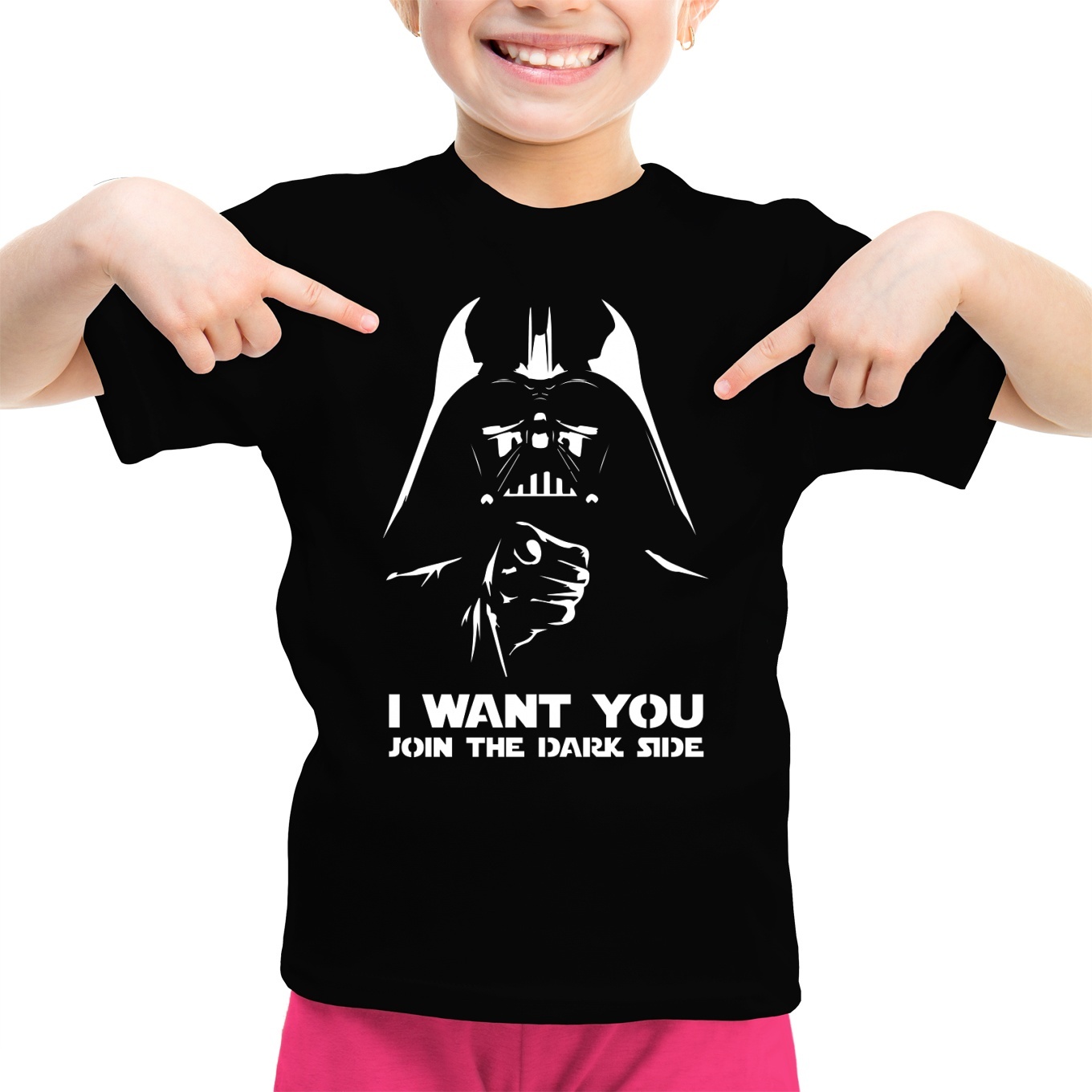 Star Wars Parody Black Girls Kids T-shirt - Darth Vader and Uncle Sam (Funny  Star Wars Parody - High Quality T-shirt - Size 803 - Ref : 803)