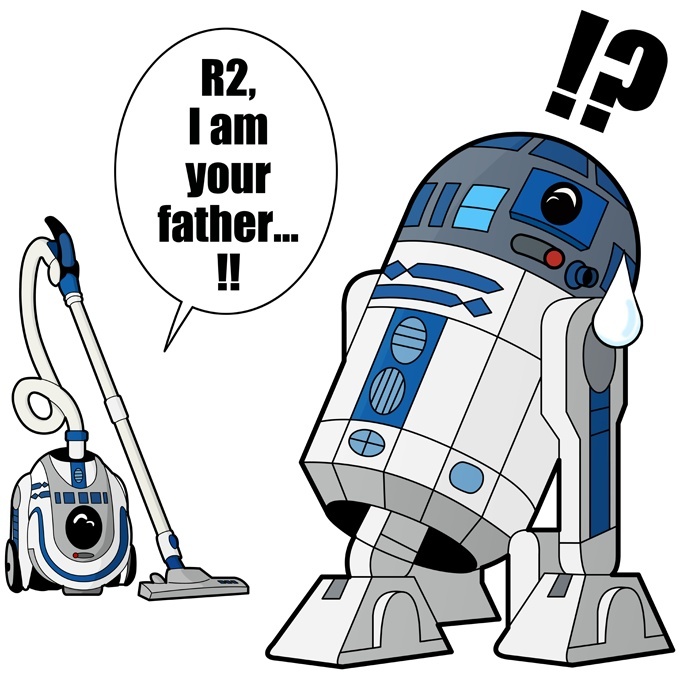 Parodie OKIWOKI - Lustiges Wars T-Shirt T-shirt - Jungen 382 - signiert 382]) Wars R2-D2 : Hochwertiges Größe Star Ref (Star in Kinder