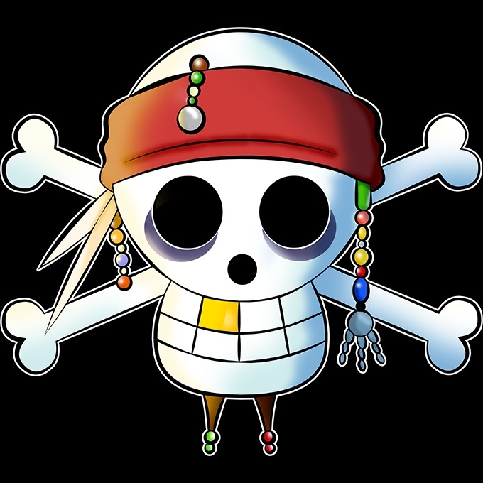 One Piece Parody Black Baby's T-shirt - Luffy and Jack Sparrow