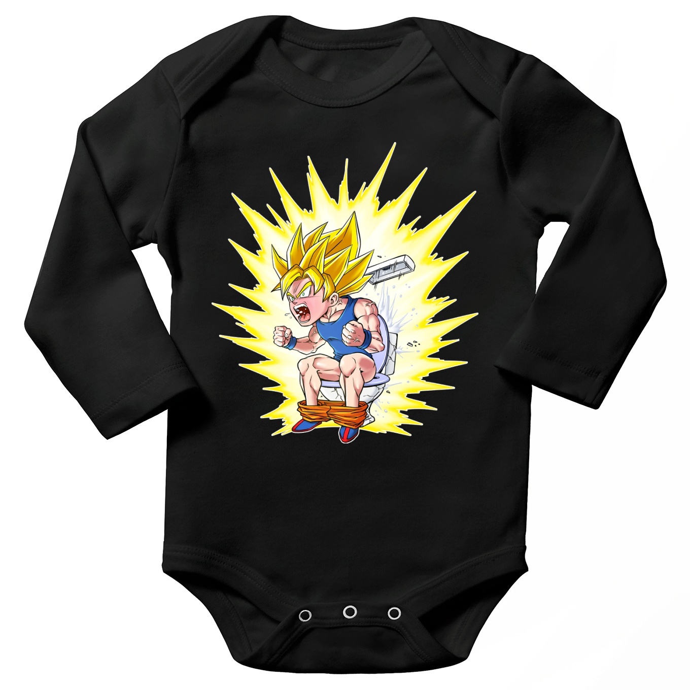 Dragon Ball Super Parody White Short-sleeved baby bodysuit - Son Goku Super  Saiyajin (Funny Dragon Ball Super Parody - High Quality Babygrow - Size  1192 - Ref : 1192)