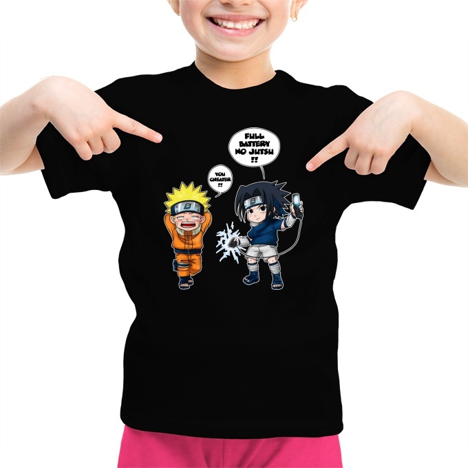 Funny Naruto Girls Kids T Shirt Sasuke Naruto Parody Ref761