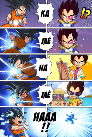 Son Gokū y Vegeta