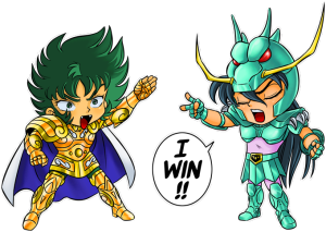 Shiryū de Dragón y Shura de Capricornio