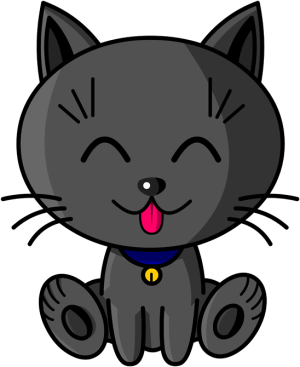 Kawaii Baby Cat (Bleu)