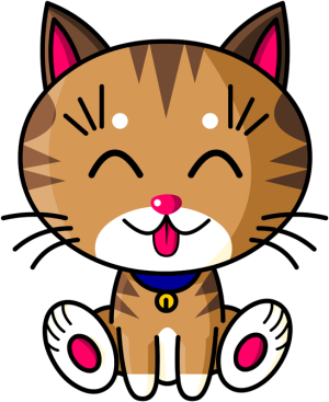 Kawaii Baby Cat (tigré)
