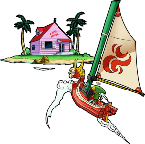 Link Wind Waker en  Kame House