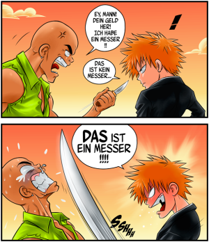 Ichigo Kurosaki und Crocodile Dundee