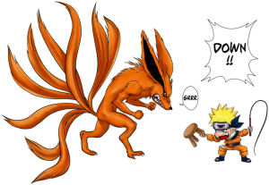 Naruto and Kyubi