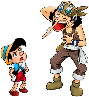 Usopp en Pinocchio