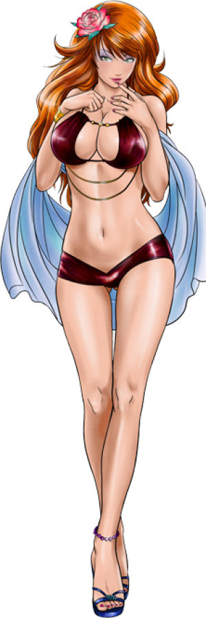 Jissai de la séduisante Fleur en tenue de soirée