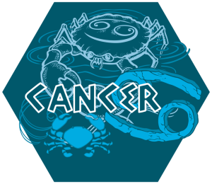 Artwork du signe du Cancer (Version bleue)