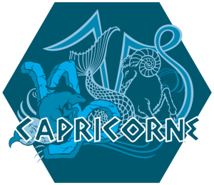 Artwork du signe du Capricorne (Version Bleue)