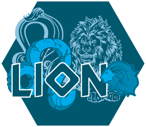 Artwork du signe du Lion (Version Bleue)