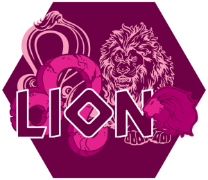 Artwork du signe du Lion (Version Rose)
