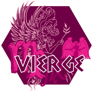 Artwork du signe de la Vierge (Version Rose)
