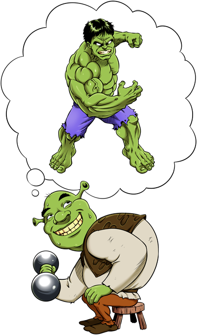 Parody of One-Punch Man - Dragon Ball Super - Superman: Shrek and Hulk