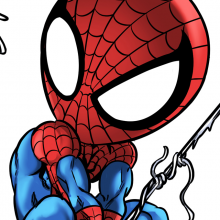 Spider-Man Parody White Kid Cap - Spider-Man and the Real Spider-Woman  (Funny Spider-Man Parody - High Quality Cap - 1121 - Ref : 1121)