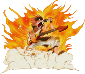 Un chanteur qui met le feu... (V2) !
