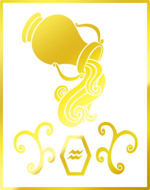 Gold Box - Le Verseau (Effet Or Métalique)
