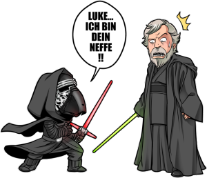 Kylo Ren und Luke Skywalker