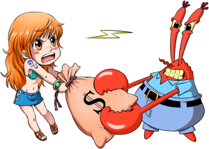 Nami en Eugene H. Krabs