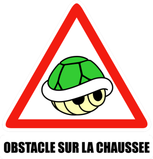 Obstacle sur la chaussée !