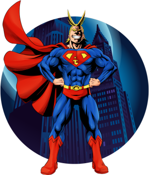 All Might X Superman