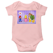 Short-sleeved baby bodysuit (Girls) Video Games Parodies