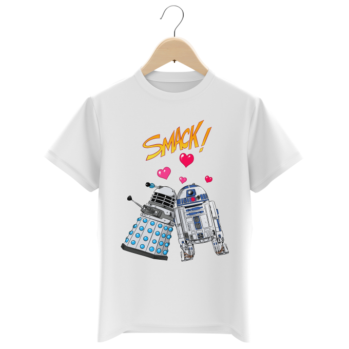 Boys Kids T-shirts Movies Parodies R2-D2 and a Dalek in Love