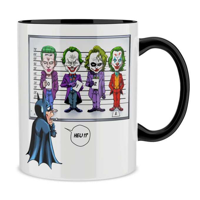 Mugs Movies Parodies Batman and The Joker (Jared Letho, Jack Nicholson, Heath Ledger und Joaquin Phoenix)