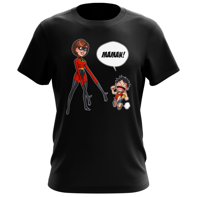 T-shirts Hommes Parodies Manga Super Maman !!