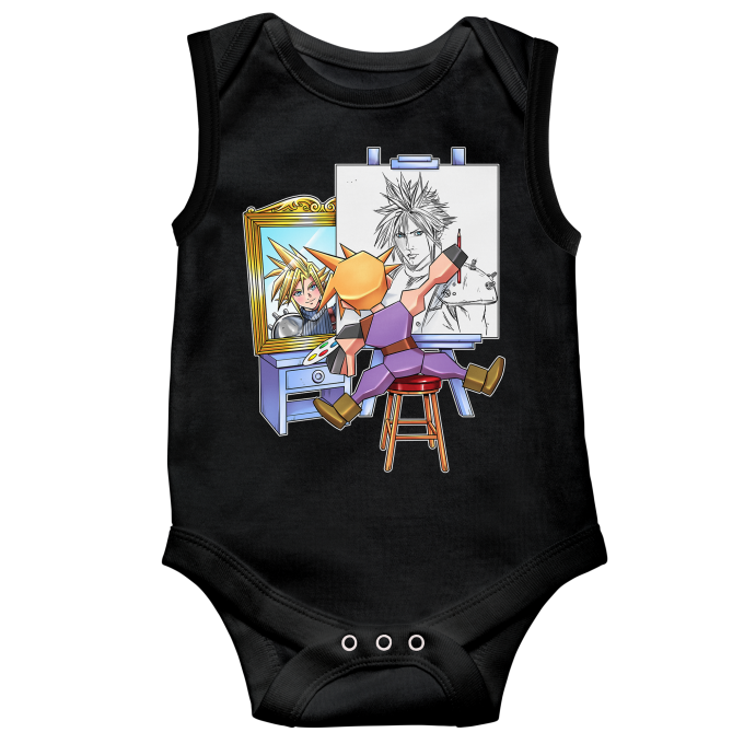 Body bébé sans manches Parodies Jeux Vidéo Autoportrait fantaisiste