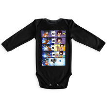 Long sleeve Baby Bodysuits Manga Parodies