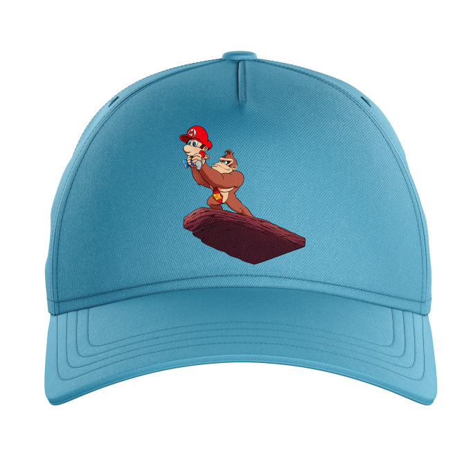 Cappello Bambino e Bambina Azzurro cielo parodia Super Mario - Donkey Kong  e Baby Mario (Cappello di qualità premium - Stampata in Francia - 1240 -  Rif : 1240)