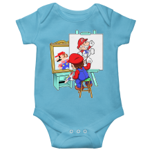 Short-sleeved baby bodysuit (boys) Video Games Parodies