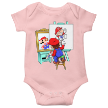 Short-sleeved baby bodysuit (Girls) Video Games Parodies