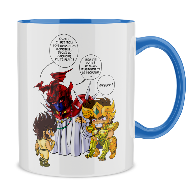 Mugs Parodies Manga Un gros chat sauvage en laisse !