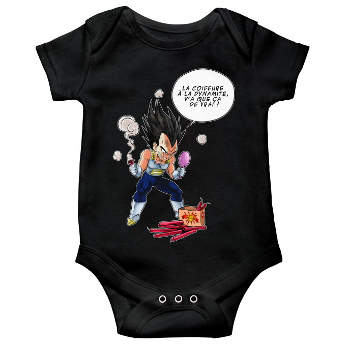 Body bébé manches courtes Parodies Manga Astuce pour se coiffer le matin !