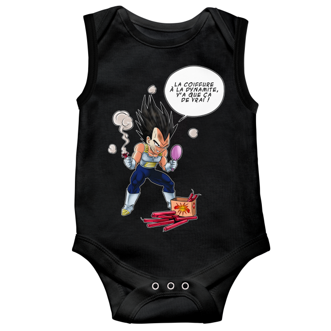 Body bébé sans manches Parodies Manga Astuce pour se coiffer le matin !