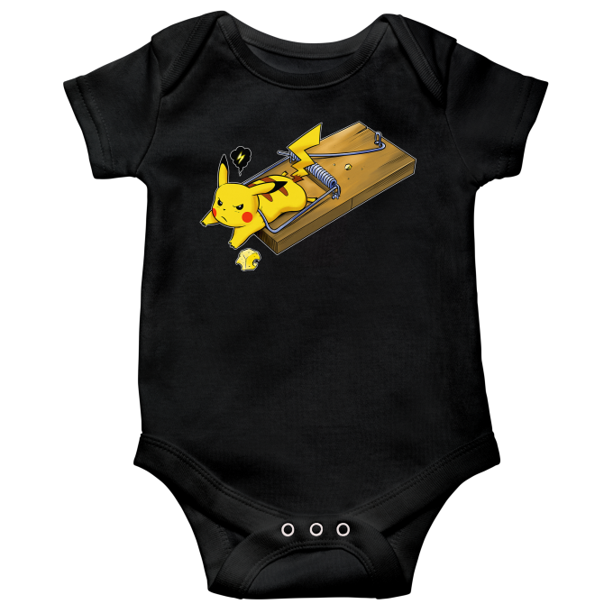 Traje de beb de manga corta Parodias de videojuegos Pikachu
