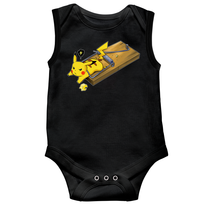 Body de beb sin mangas Parodias de videojuegos Pikachu