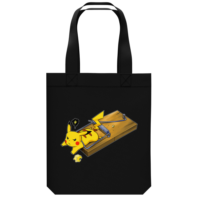 Bolsa (Tote Bag) de algodn orgnico Parodias de videojuegos Pikachu