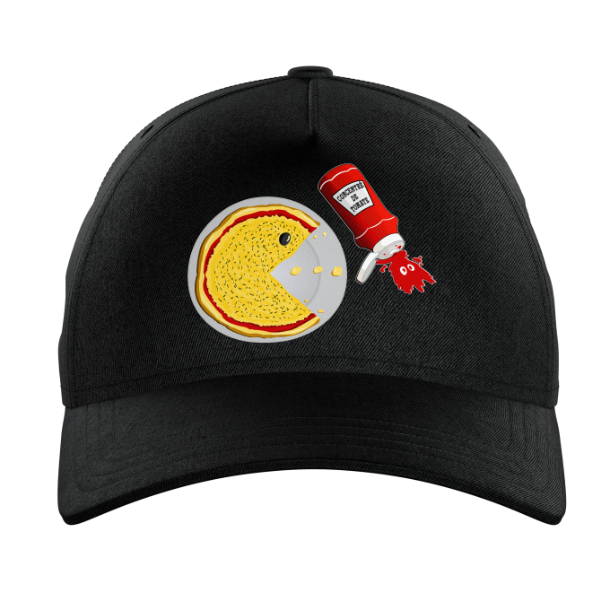 Gorras Nios Parodias de videojuegos Pacman - Gamer Pizza