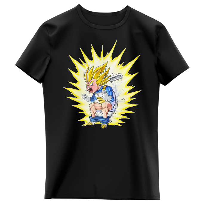 T-shirts kinderen meisjes Manga-parodien Vegeta Super Saiyan