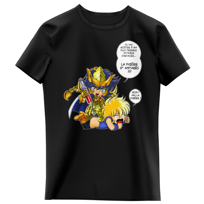 T-shirts Enfants Filles Parodies Manga Non ! Pas la piqûre !