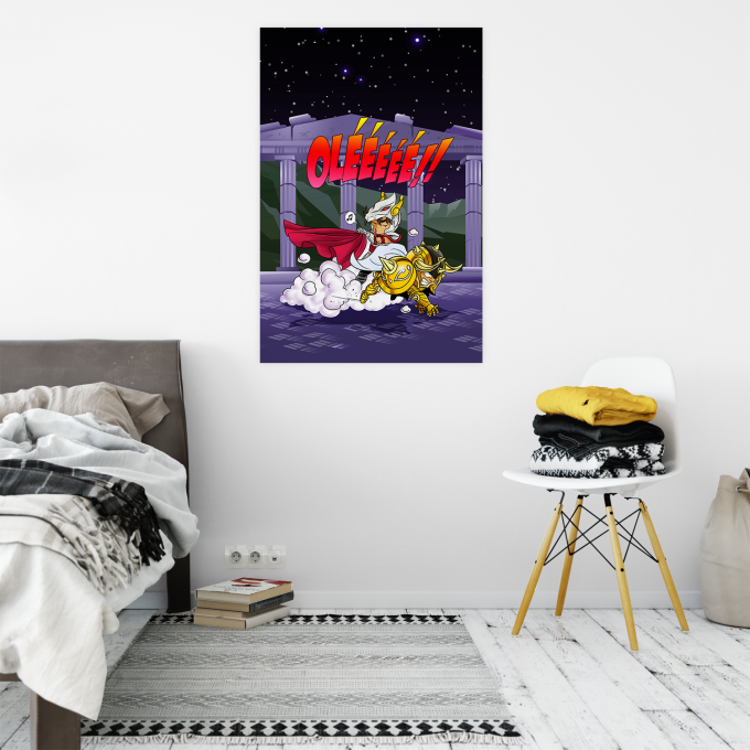 Posters Manga-parodien Aldebaran Taurus en Pegasus Seiya