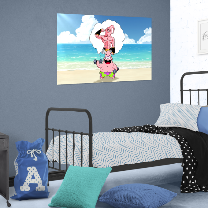 Affischer Parodier Manga Patrik Stjrna och Majin Buu