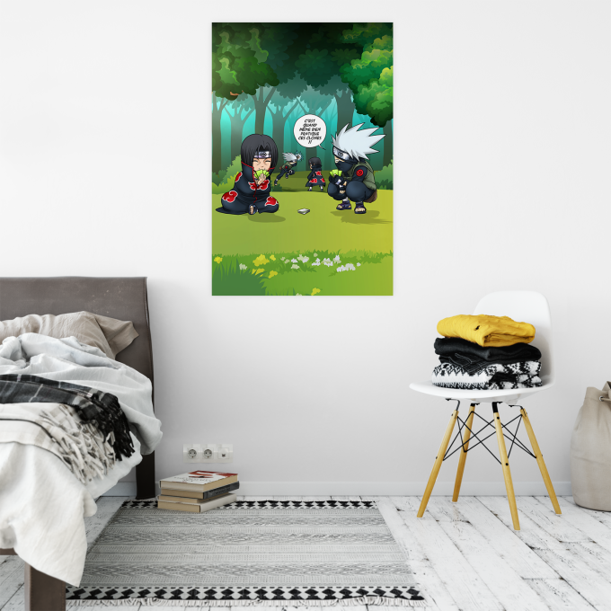 Affischer Parodier Manga Kakashi och Itachi